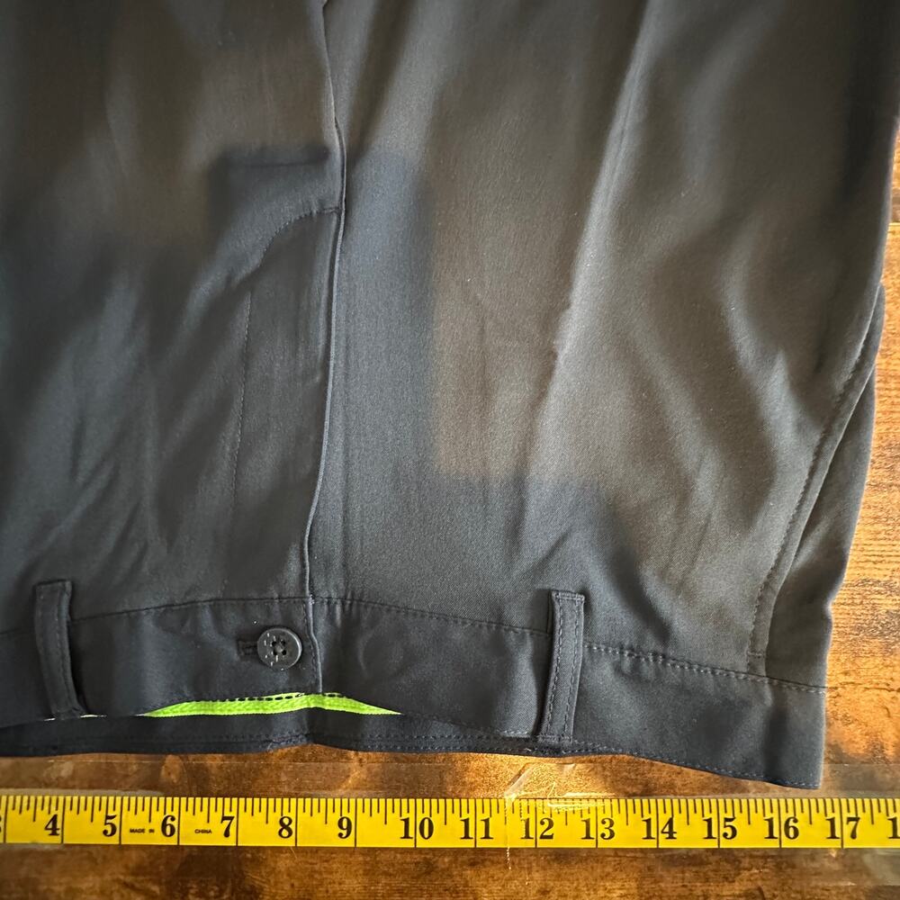 Izod Golf Mens Pants 32x32 Straight Leg Slim Navy Blue Stretch Chino Flat Front - Picture 5 of 7